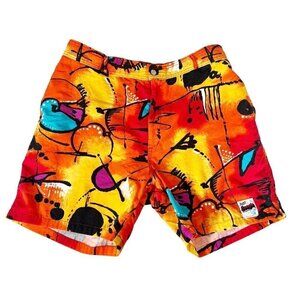 Morey Boogie Mens Sz 34 Vibrant Bodywear Beach Shorts Surfer 80’s Vintage